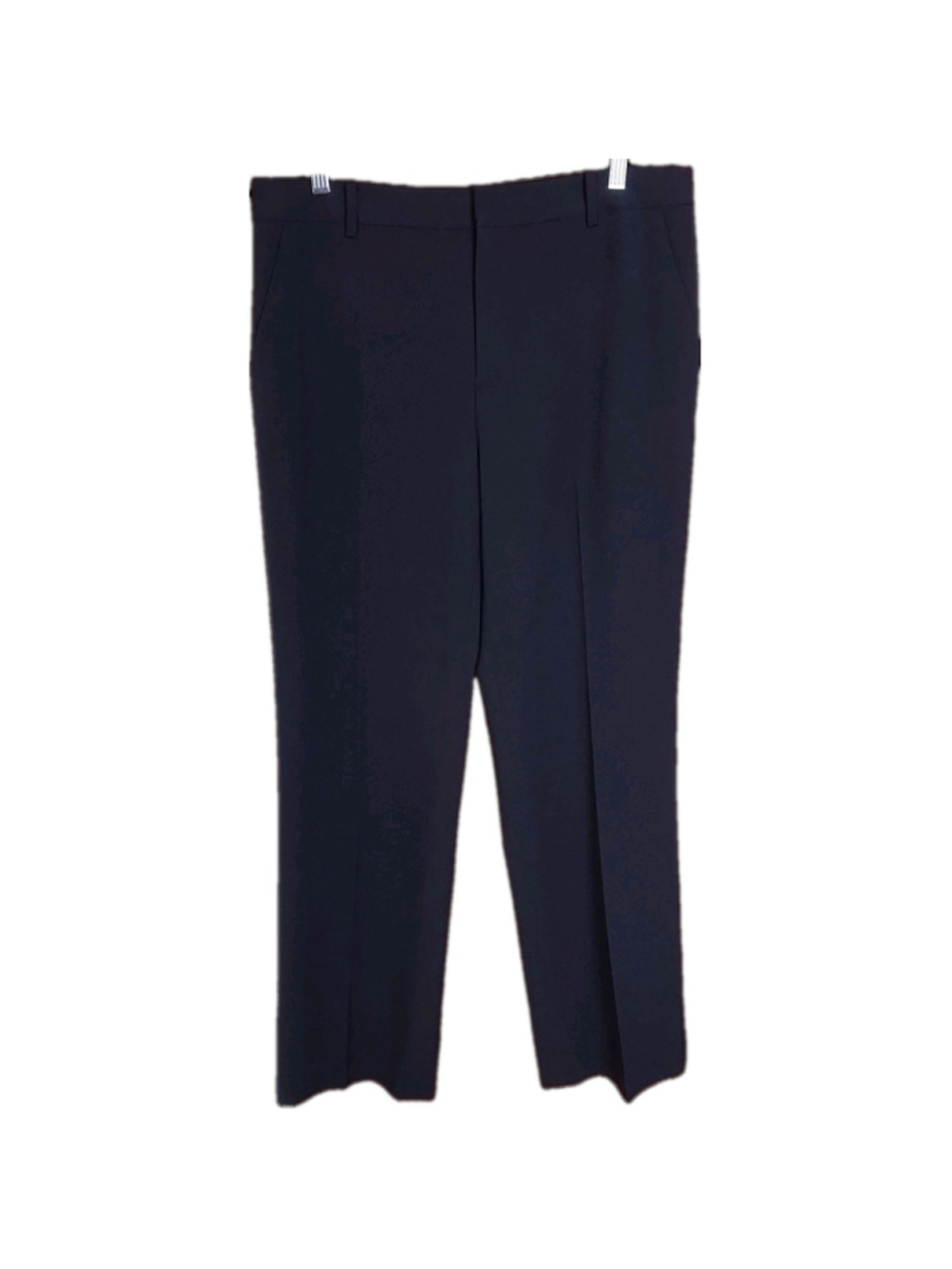 Lauren Ralph Lauren Womens Pants 10 Navy Blue Wool Blend Stretch Dress Trousers